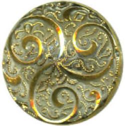 22-1.6  Radial designs (triskelion) - glass with gold luster